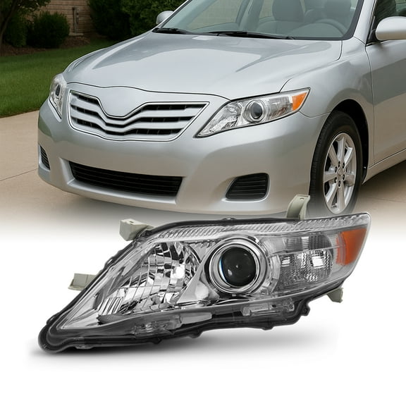 AKKON - For 10-11 Toyota Camry LE/XLE Models Projector Headlight Lamps Driver Left Side Direct Replacement