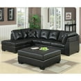 thumbnail image 3 of Bowery Hill Faux Leather Left Facing Sectional in Black, 3 of 3