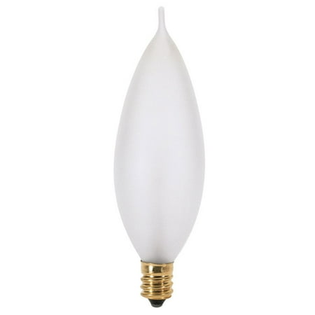 Candelabra Base Frost Type - Satco S3279 40W 120V CA9.5 Frosted E12 Candelabra Base Incandescent bulb