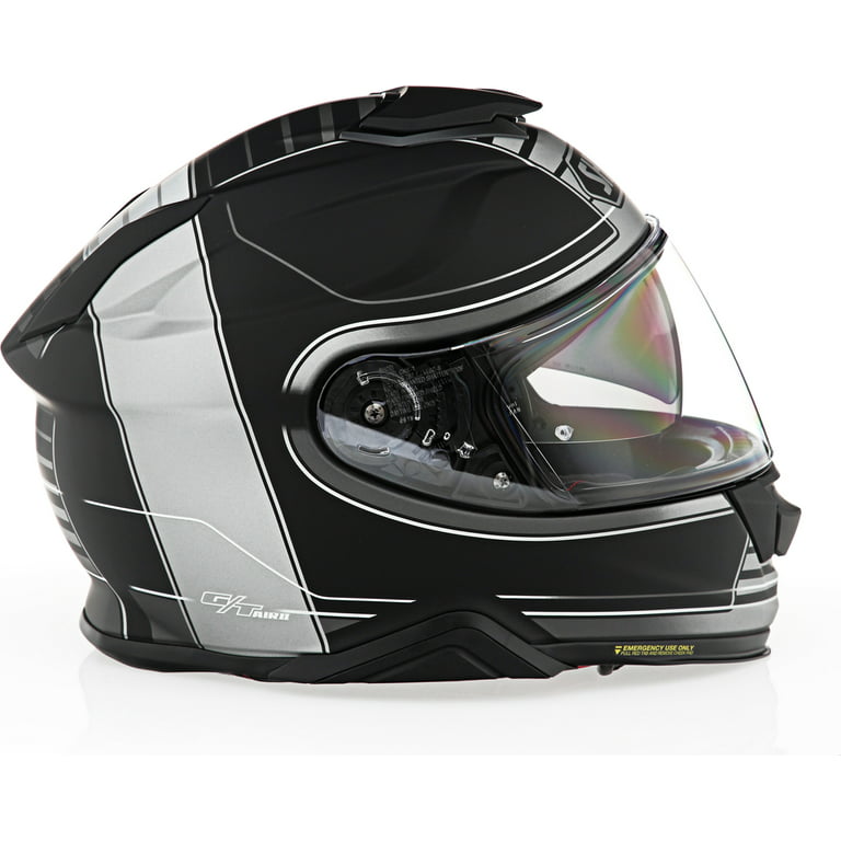 Shoei GT-AIR II Crossbar TC-5 Black Grey Helmet size Small 