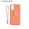 thumbnail image 1 of Caja del teléfono Cubierta de TPU para teléfono inteligente Cubierta protectora de soporte de anillo de color a prueba de golpes, Reemplazo para Note 20, Naranja Inevent EL000683-07, 1 of 7