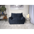 thumbnail image 2 of Aukfa Bean Bag Chair, Lazy Floor Sofa Couch for Adults Kids, Accent Sofa Chair for Gaming Reading Relaxing, Dark Blue, 2 of 7