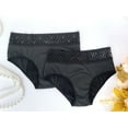thumbnail image 5 of Beau Femme Women's Period Underwear, Overnight Period Panties, 2 Pack S -2XL, 5 of 5