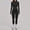 Black, variant on 2 Piece Workout Sets for Women Zip Up Long Sleeve Jacket Seamless High Waist Leggings Yoga Outfits