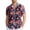 Red-Floral Print, variant on BUWTTER Classic Dress Shirt for Men Comfort Stretch Fabric Formal Business Casual Short Sleeve Button Down Beach Shirts Orange L