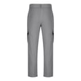 thumbnail image 6 of Men's Fashionable Solid Color Multi Pocket Workwear Cargo Pants Drawstring Elastic Waist Straight Leg Quick Dry Lightweight Outdoor Hiking Casual Daily | AESTIVO,Dark Gray S, 6 of 7