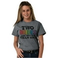 thumbnail image 5 of Two Brides Better Than One LGBT Pride Women's Graphic T Shirt Tees Brisco Brands M, 5 of 6