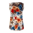 thumbnail image 5 of Brilliant Tank Tops for Women under $5 3X Womens Tank Tops $4.98 Casual Floral Print V-Neck Printed Sleeveless T-Shirt Vest Tank Tops Multi-color M, 5 of 5