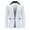 White, variant on ohmzyzo Men's Blazer Lightweight Casual One Button Slim Fit Sport Coats Turndown Collar Colorblocked Suit Jackets with Pockets XXL