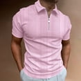 thumbnail image 2 of YDLCAFD Chemise à Manches Longues pour Hommes Quatre Saisons Mode Décontractée Design à Rayures Contrastées Col à Revers Boutons, 2 of 8