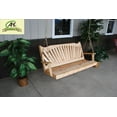 thumbnail image 2 of Western Red Cedar Fanback Porch Swing, 2 of 2