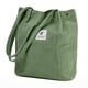 thumbnail image 1 of Bolso de mano de pana lindos bolsos de mano para mujer bolso de hombro con bolsillo interior para el trabajo, playa, viajes y compras (verde Matcha), 1 of 5
