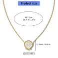 thumbnail image 3 of Adjustable Length Copper Necklace with Shell Aventurine Gemstones Clavicle Accessories For Casual Or Formal Wear Multicolor, 3 of 4
