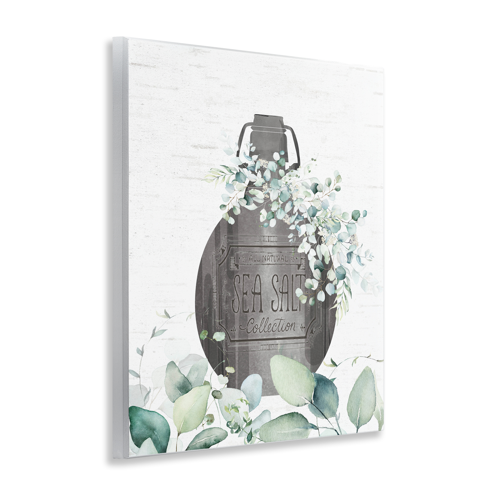 Sea Salt Collection Bottle Wall Plaque Art, design by Lettered and Lined