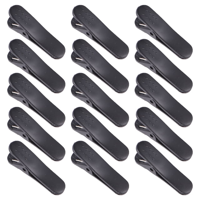 100PCS Headphone Earphone Cable Wire Clip Clip Alligator Clamp Organization Collar Solapa Camisa Holder (Negro)