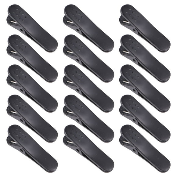 100PCS Headphone Earphone Cable Wire Clip Clip Alligator Clamp Organization Collar Solapa Camisa Holder (Negro)