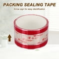 thumbnail image 3 of 15x55mm Beverage Sealing Tape, 1 Roll Tamper Proof Stickers Food Stickers Safe Secure Tamper Evident Labels for Coffee Cups Drink Lids Take Out Boxes Food Packaging, Red, 3 of 6