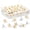 B-White Flower, variant on KUBK 50Pcs Cute Flower Push Pins for Cork Board Decorative Floret Wall Bulletin Board Travel Map Photo Home Office Supplies Accessories