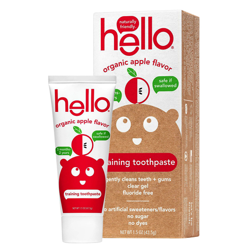 Hello Naturally Friendly FluorideFree Training Toothpaste Cleans Teeth