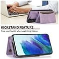 thumbnail image 3 of Galaxy S22 Plus/S22+ Case with Card Slots, Allytech Back Flip Wallet Cover Premium PU Leather Impact Resistant Hands-Free Kickstand Case for Samsung Galaxy S22 Plus/S22+ 5G 6.6" 2022 Released, Purple, 3 of 6