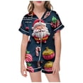 thumbnail image 1 of WEAIXIMIUNG Pajamas For Children Shirt And Pant Matching Set Sleepwear Set With Pockets For Christmas 4-5 Years, 1 of 4
