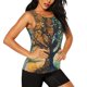 thumbnail image 2 of Balery Seasonal Tree Reflection Camiseta sin mangas estampada ligera para mujer, tops de entrenamiento sin mangas, camisetas de yoga transpirables de secado rápido.-Large, 2 of 7
