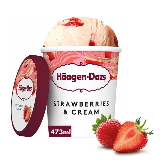 Helado Haagen Dazs fresa 473 ml