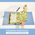 thumbnail image 4 of Dailycode 2 Pack Pencil Pouch for 3 Ring Binder Smooth Zipper Folders with Pockets Clear Window Pencil Case, Cartoon Pizza, 4 of 5