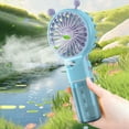 thumbnail image 1 of xpbceshi Today Deal Portable Handheld Misting Fan - Rechargeable Battery Operated Spray Mist Fan - Outdoors Misting Personals Cool Device - Cool Fans For Makeup Travel Beach, 1 of 8