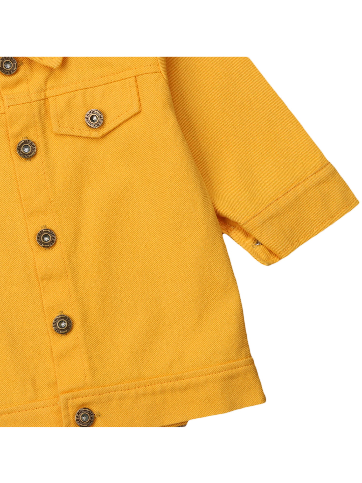 baby yellow denim jacket