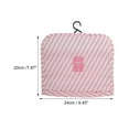 thumbnail image 2 of Unique Bargains 1 Pc Foldable Hanging Stripes Makeup Bag Pink Oxford Cloth, 2 of 6