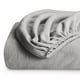 thumbnail image 1 of Bare Home Sábana Ajustable de Vellón Acogedor - Sábana de Vellón Polar Extra Suave - Sábana de Bolsillo Profundo - Twin, Gris Claro, 1 of 5