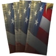 thumbnail image 6 of USA Flag Waving Tea Towels 4 Pack America Eagle Kitchen Dish Cloth with Hanging Loop, 18"x28" Lint-Free Absorbent Towel for Kitchen Drying Wiping and Cleaning, 6 of 7