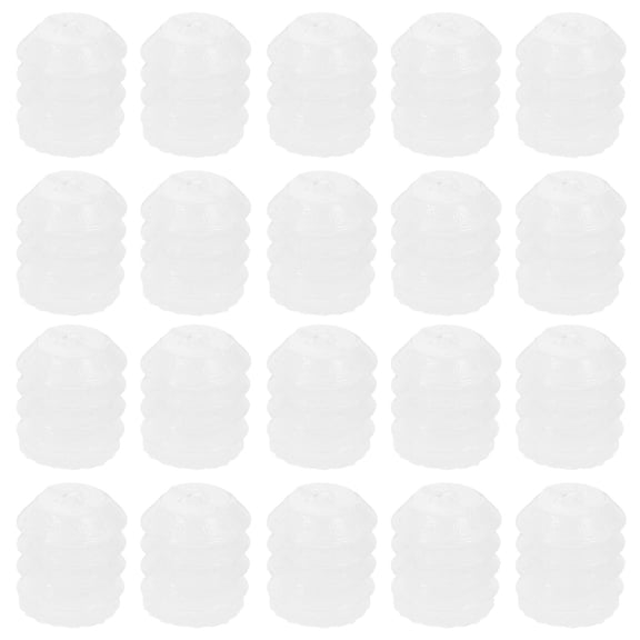 LEORX 150Pcs Plastic Dowel Inserts with Internal External Threads for Cabinet Hardware Fixing