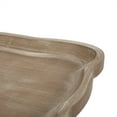 thumbnail image 3 of Noble House Noble House Ariyaan Fir Wood Accent Table, Distressed White, Natural, 3 of 7