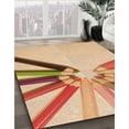 thumbnail image 3 of Ahgly Company Machine Washable Indoor Round Transitional Orange Area Rugs, 8' Round, 3 of 7
