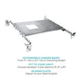 thumbnail image 2 of Luxrite New Construction Mounting Plate, 3-4-6 Inch Square LED Recessed Lighting Kits, ETL Listed 6-Pack, 2 of 6