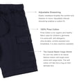 thumbnail image 5 of Kidsy Boys Casual Beach Cargo Shorts – Soft Cotton, Pull-On/Drawstring Closure, Two Pockets, Midnight, 2, 5 of 11