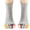 Color Gray, variant on 1 Pair Japanese/Korean Style Toe-separating Yoga Socks for Women, Open-toe Socks with Exposed Toes and Foot Comfort Support Five-toe Socks