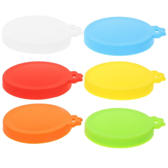 Soimiss 6Pcs Silicone Can Covers for Beverage and Pet Food Cans Flexible Assorted Color Can Protectors