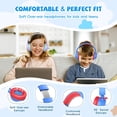 thumbnail image 3 of Auriculares para niños Botesty Sound con cable, límite de volumen, azul, 3 of 7