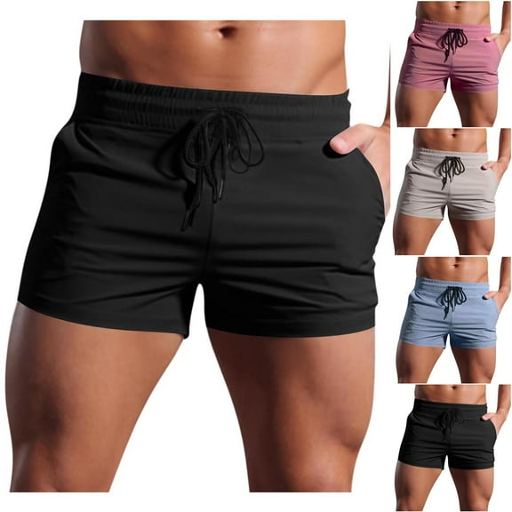 Xuniizn Men Shorts Solid Color Breathable Outdoor Quick Dry Sports Casual Shorts Summer Hickingr Fishing Basic Work Out Shorts, Gift for Men