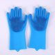 thumbnail image 2 of Guantes de limpieza de silicona CHAO mágicos con cepillo verde, 2 of 5