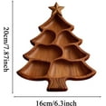 thumbnail image 3 of Christmas Tree Star Christmas Tree-Shaped Wooden Dinner Plate, Festive Appetizers, Cheese Snacks, Etc., Christmas Tree Shape, Suitable for Parties, Kitchens, Home Decoration Home Decor Gifts, 3 of 3