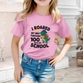 thumbnail image 2 of oqasdz Kids Graphic Letter Print T Shirt for Back To School Short Sleeve Tee Top Girls 100 Days of School Shirt Boys Comfortable Fit Durable Casual Outdoor, 2 of 4