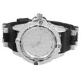 thumbnail image 2 of 14K White Gold Finish Iced Out Simulated Diamonds Mens Watch Bullet Band Jo Rodeo Jojino, 2 of 2