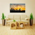 thumbnail image 4 of City Morning Sunrise Wall Art City Skyline Picture Canvas Art Downtown Night Framed Painting Wall Decor For Home Office Bedroom Livingroom Ready to Hang, 4 of 6