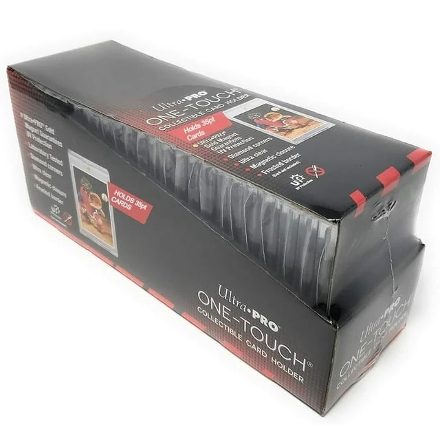 Ultra pro 50ct Magnetic Card Holders, Ultra-thin Premium 35-point Card Holder Touch Card Protector Hard Plastic Magic Box, Suitable for Sports, Baseball, and Collectible Cards