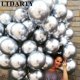 thumbnail image 4 of 10 globos de látex metálicos de 12 pulgadas de color dorado y plateado, globos de metal perlado, globos de colores dorados, suministros para fiestas de cumpleaños y bodas, 4 of 5