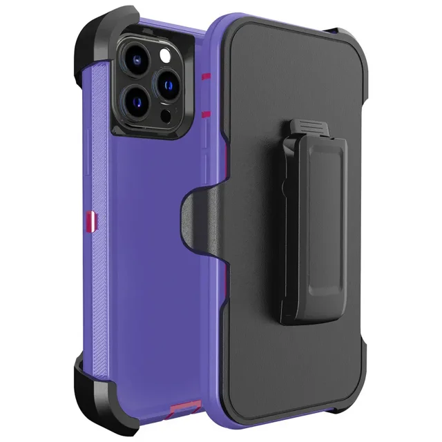 Étui Hybride de Qualité Militaire avec Étui à Clip Ceinture pour iPhone 16 Pro Max